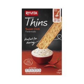 Ryvita Thins Sweet Chilli 125G x 4