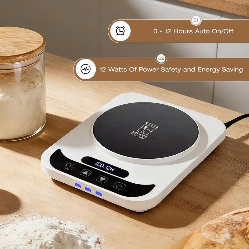 Sourdough Starter Warmer with Dome, Bread Starter Warmer with Precise