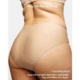 STRAWBERRY WEEKS LEAKPROOF2.0 Seamless Bikini Period Underwear for Women | Period Panties Holds 6 Tampons | Incontinence Leak Proof Underwear (S/M,3-Beige)