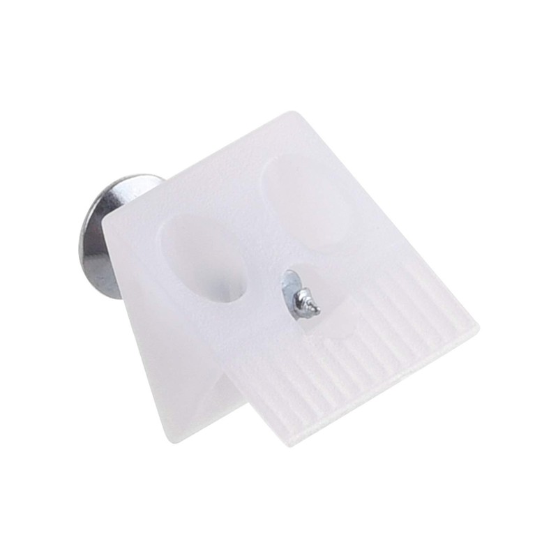 50pcs White Color Plastic Furniture Chest Drawer Bottom Repair Fixing
