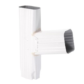 QUARKZMAN Rain Gutters Y-Shape Connector 2 x 3 Inch Square Downpipe Branch Rain Gutters Downpipe Y Connector Rainwater Drainage Suitable for 2 x 3 Inch, Right Direction