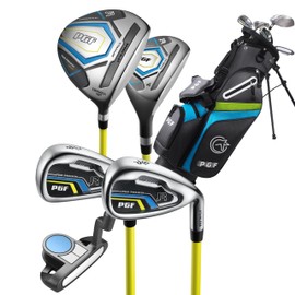 PGF Gold TP JR Kids Junior Golf Club Set – [Grey] [Hand: Right] [Height50–56"][Age for 7–10]