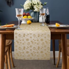 M&W Das Design Christmas Table Runner Roll - 33cm x 2.75m Cut to Size 4 Designs with Festive Motifs - Perfect as Table Runner or Disposable Table Mat for Christmas Red Table Decoration