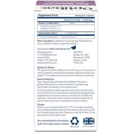 Optibac Probiotics Para mujeres - Suplemento vegano para área íntima - Científicamente probado para alcanzar la flora vaginal - Probiótico de...      