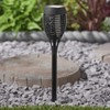 Mason & Jones Garden Outdoor Solar Power Flame Effect Light