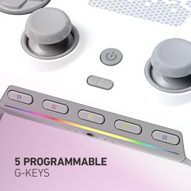 SCUF ENVISION PRO Wireless PC Gaming Controller - Five Remappable G-Keys - Remappable Back Paddles - Instant Triggers - iCUE Compatible - White