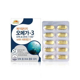 Vitamin Bank Mega Altige Omega 3 1100 60 Capsules / 비타민뱅크 메가 알티지 오메가3 1100 60캡슐