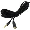 Unbranded 10ft 3.5mm 1/8" Stereo Audio Headphone Cable Fabric Extension