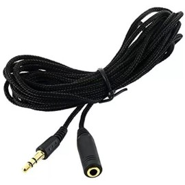 Unbranded 10ft 3.5mm 1/8" Stereo Audio Headphone Cable Fabric Extension Cord Male Female