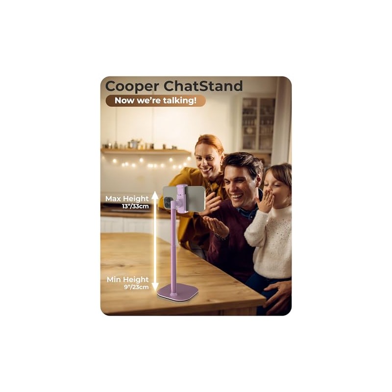 COOPER ChatStand, Soporte Ajustable para Teléfono Celular para Escritorio, Soporte
