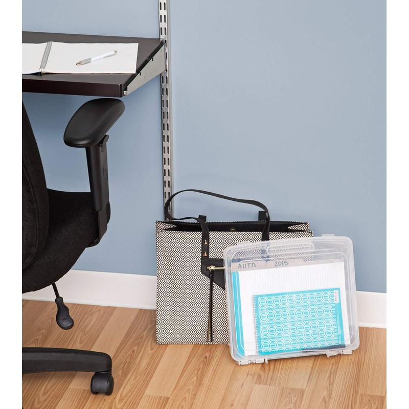IRIS USA 8.5" x 11" Thick Plastic Portable Project Storage