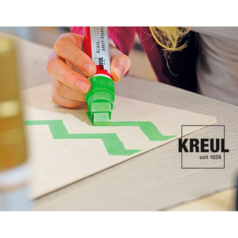 KREUL 46219 – Frosted Acrylic Marker with Chisel Tip, XXL,