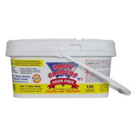 Happy Campers RV Black Tank Treatment - 130 Treatments Eliminate Odors in Camper Holding Tanks