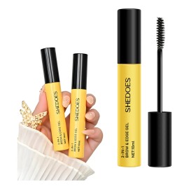 Gel Fijador 2en1 Cejas Y Bordes Cabello 10mlx2pc Shedoes
