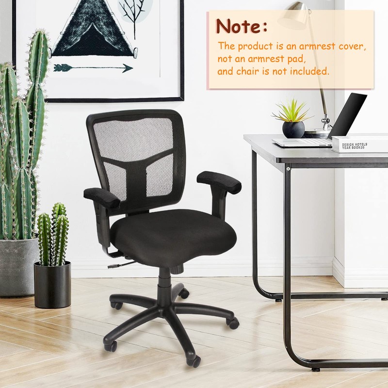 Trycooling 2 Pcs Polyester Removable Machine Washable Office Chair Armrest