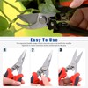 Glarks 6Pcs Garden Pruning Shears and Gloves Set, Professional Garden