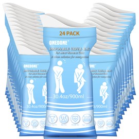 ONEDONE Disposable Urinal Bag 24 Pack 30.4 OZ Pee Bags for Travel for Men Women Kids Emergency Urine Bag Portable Emergency Urinal Bags Vomit Bag for Traffic Jams Camping Hiking