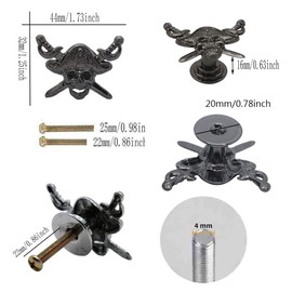 haowei Skull Drawer Knob, 5 Pcs Creative Pirate Zinc Alloy Single Hole Cabinet Dresser Cupboard Wardrobes Pull Handle Decoration for Kitchen Bathroom Livingroom Office