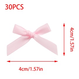 YUYUDEHM 30 PCS Mini Hair Bows, Small Satin Hair Bow Clip for Women Girls, Cute Hair Accessories for Braids