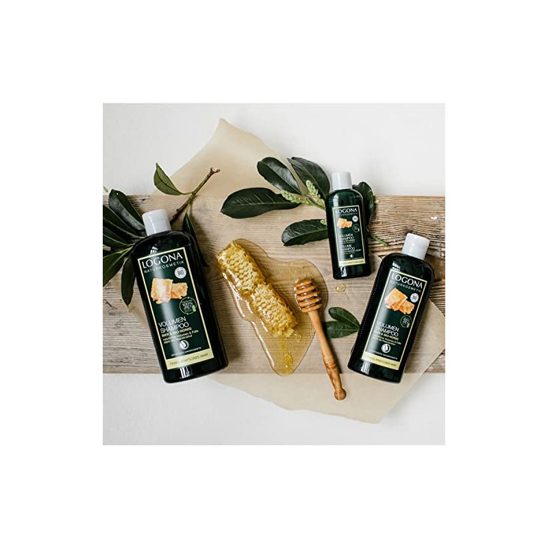 LOGONA Organic Honey Volume Shampoo 17oz, 500ml