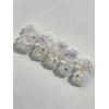 Pastel Flower Handmade Nail Tips - Long Ballerina / 파스텔플라워