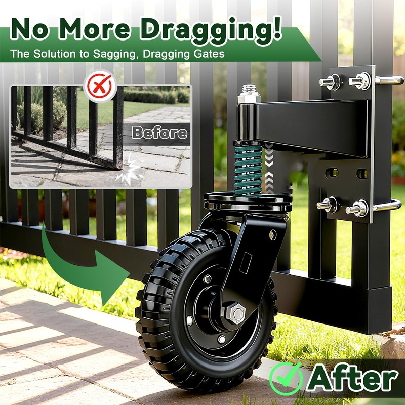 6 inch Heavy Duty Gate Wheel, with 360° Rotation
