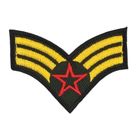 United States Air Force Senior Airman Sew-On Patch for Clothes Embroidered Iron-On Patch Applique Costume Carnival Patch Size 6.0 x 4.5 cm