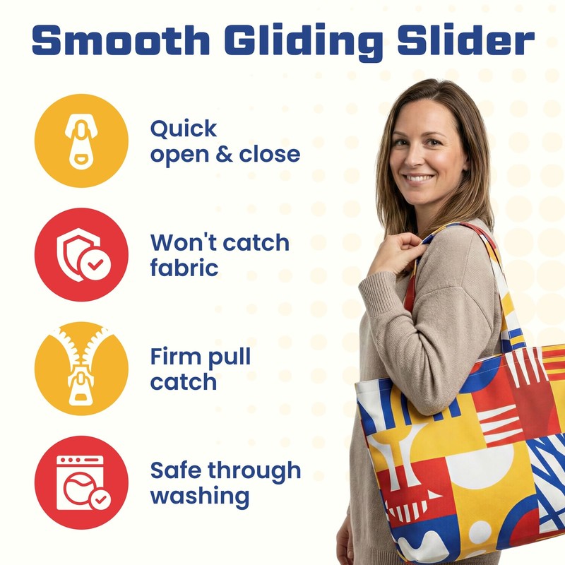 18" (45.7cm) White Zip - Closed-End - Dressmaking, Sewing &
