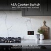 BG Electrical Cooker Switch with Socket and LED, Cooker Control