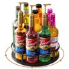 Nuovoware 9 Bottles Rotating Coffee Syrup Rack, Syrup Rack Organizer