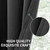 BGment Kitchen Curtain 45 Inch Length, Short Blackout Curtain for