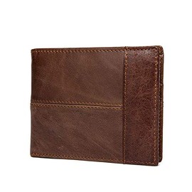 Real Leather RFID Blocking Vintage Style Wallet to Stop Secret scanning of Credit & Bank Cards