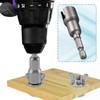Lekgavd 2 Packs Power Wing Nut Driver Set, 1/4" Hex
