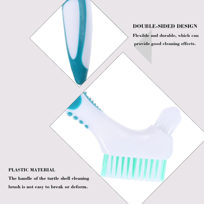 HAICN 2Pcs Turtle Cleaning Brush Turtle Shell Cleaning Brush Mini