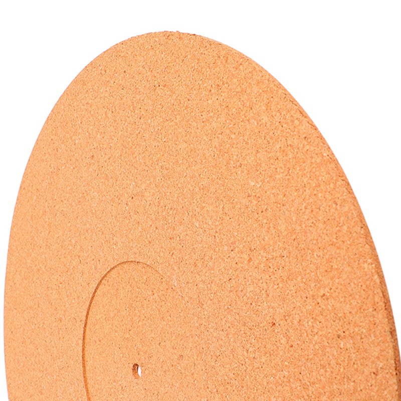 Cork Turntable Mat Vinyl Record Non Shake Slipmat Adapter Phonograph