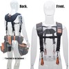 WELKINLAND Heavy-Duty leather tool belt suspenders for Carpenter & construction
