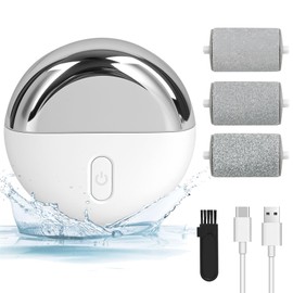 Automatic Callus Remover for Feet, Rechargeable Pedicure Tools for Feet, Electric Foot Callus Remover with 3 Roller Heads 2 Speed, Waterproof Foot File Perfect for Dead Hard Cracked Dry Skin