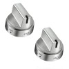DPHealth 5PCS Stainless Steel Control Knob Compatible with GE Gas