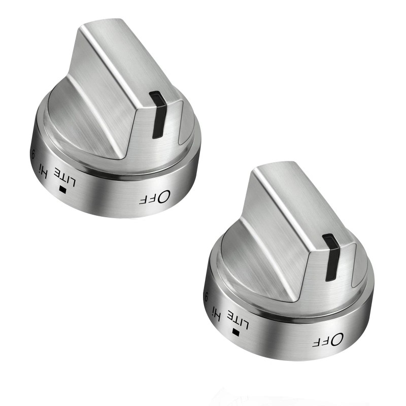 DPHealth 5PCS Stainless Steel Control Knob Compatible with GE Gas
