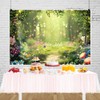 Enchanted Forest Backdrop 9x6ft Fairytale Wonderland Backdrop Mushroom Flower Woodland