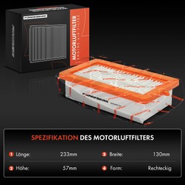 Frankberg 2 x Air Filter Insert Filter Petrol Compatible with Clio V B7 C.a.p.t.u.r II HF Micra V K14 Juke F16 ASX VSE VSX Replace# 165465FN1A