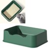 Cat Litter Pan Square Large Capacity Cat Litter Basin Spatter