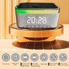 Digital Alarm Clock with 15W Fast Wireless Charger, Alarm Clock