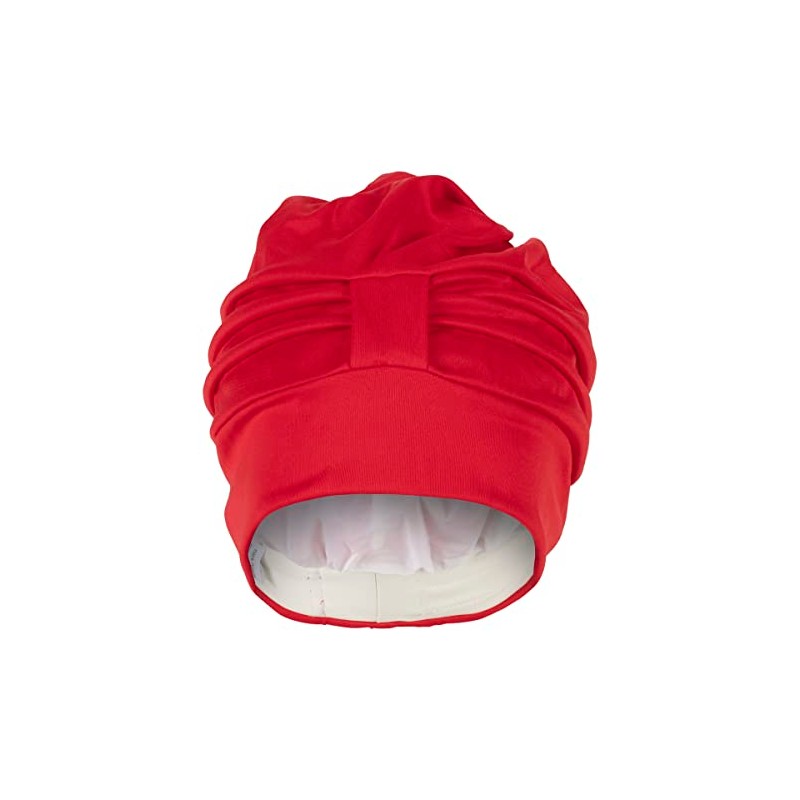 Fashy Stoffbadehaube mit verstellbarem Klettverschluss, rot, 3473 40