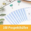 perfect line perfect line - 100 Prospekthüllen DIN-A4, Klarsichtfolien Glasklar,