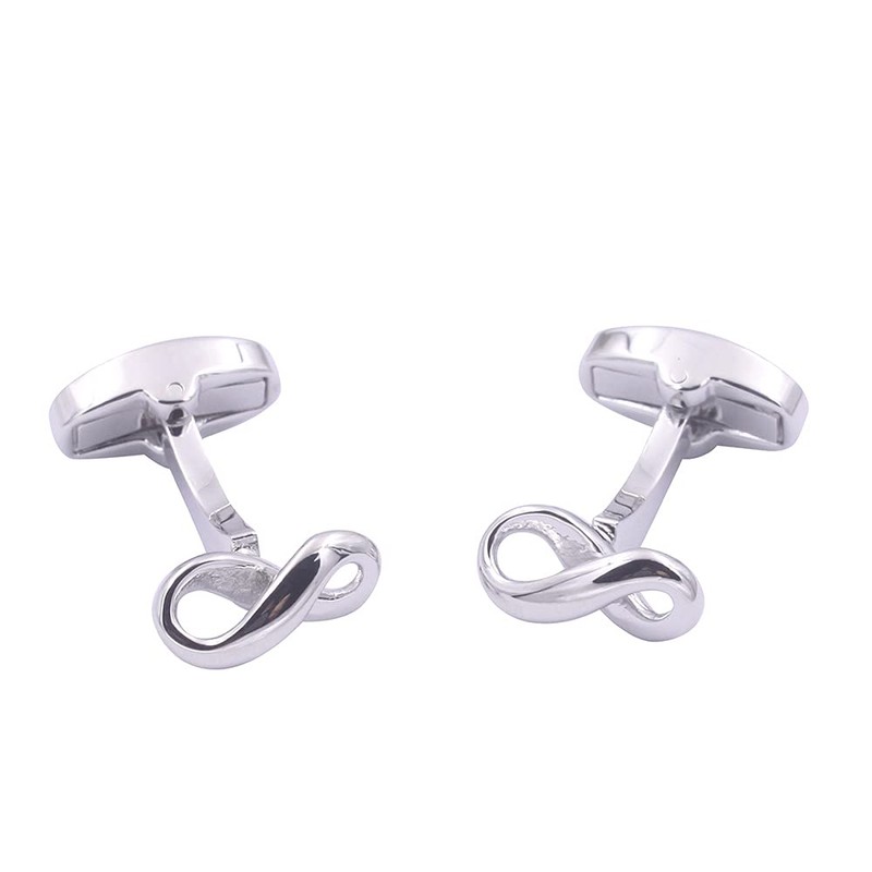 Gemelos de plata infinita, regalo de marido para hombre, regalo