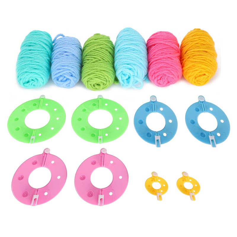 Pompom Maker Kits Colorful Fluff Ball Weaver DIY 6 Color
