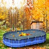 Adnee 33X18 Ft Oval Swimming Pool Leaf Net Cover,Pool Mesh
