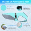 COMFPET Dog Cooling Vest for Summer, Lightweight Jacket Dog Cooling