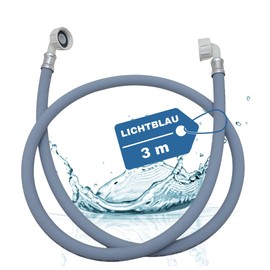 Lichtblau Inlet Hose, Water Hose, Washing Machine, Dishwasher, Dishwasher 2959 Connection 3/4 Inch Angle / Angle with Seal Water Inlet Hose, Size: 3.0 m